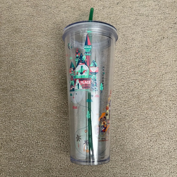Disneyland Parks Christmas 2020 Acrylic Tumbler with Straw - Picture 2 of 6